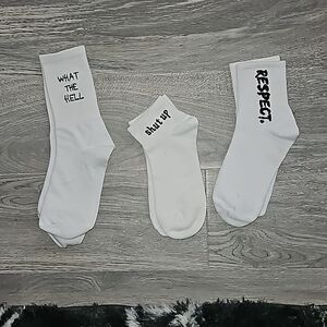 Three pair socks
